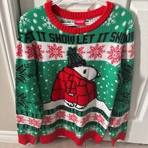 Peanuts “Let it snow” ugly Christmas Sweater